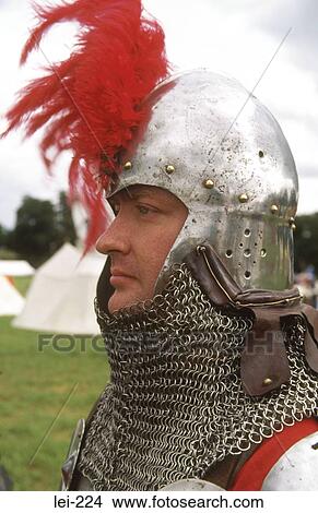 Soldier in Armour Tewkesbury Medieval Festival UK View Large Photo Image Picture - Soldier in Armour Tewkesbury Medieval Festival UK. Fotosearch
