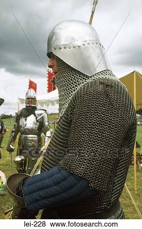 Soldier in Armour Tewkesbury Medieval Festival UK View Large Photo Image Stock Photo - Soldier in Armour Tewkesbury Medieval Festival UK. Fotosearch