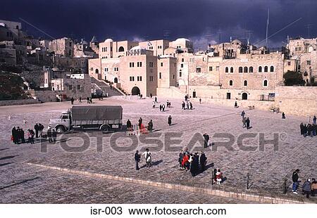 Square at Western Wall Old City Jerusalem View Large Photo Image Stock Image - Square at Western Wall Old City Jerusalem. Fotosearch