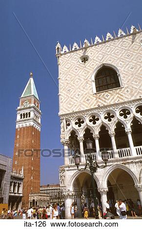 Stock Photograph - St Marks and Doges Palace Venice Italy. Fotosearch