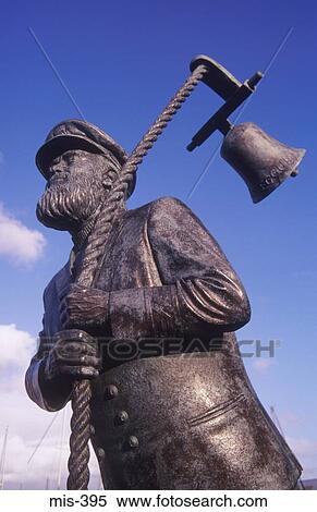 Statue of Captain Cat Swansea Wales UK View Large Photo Image Stock Photography - Statue of Captain Cat Swansea Wales UK. Fotosearch