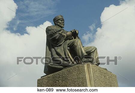 Stock Photo - Statue of Jomo Kenyatta Nairobi Kenya. Fotosearch