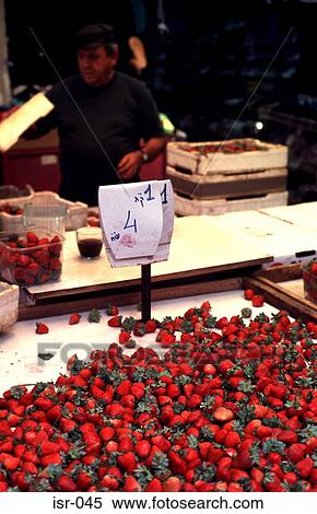 Strawberries on Covered Market Stall Tel Aviv Israel View Large Photo Image Stock Photography - Strawberries on Covered Market Stall Tel Aviv Israel. Fotosearch