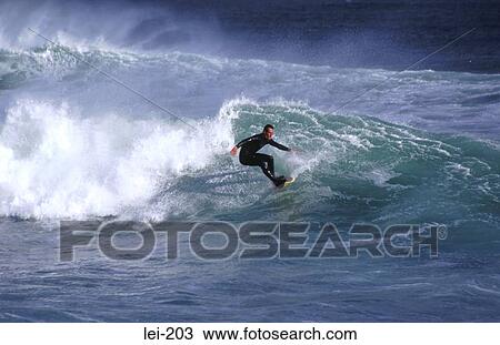 Surfer in Action Ireland View Large Photo Image Stock Image - Surfer in Action Ireland. Fotosearch