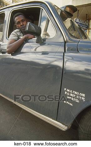 Taxi Driver Nairobi Kenya View Large Photo Image Stock Photo - Taxi Driver Nairobi Kenya. Fotosearch