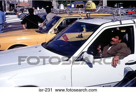Taxis in Taxi Rank Jerusalem Israel View Large Photo Image Stock Image - Taxis in Taxi Rank Jerusalem Israel. Fotosearch
