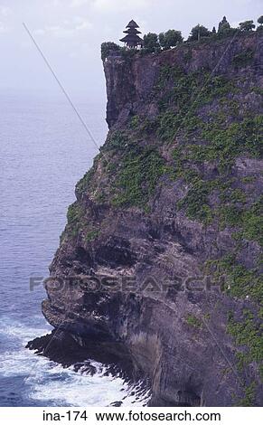 Temple on Cliffs Pura Luhur Uluwatu Bali View Large Photo Image Picture - Temple on Cliffs Pura Luhur Uluwatu Bali. Fotosearch