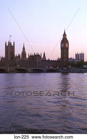 Thames, Westminster Palace and Abbey at Dusk London View Large Photo Image Stock Photography - Thames, Westminster Palace and Abbey at Dusk London. Fotosearch