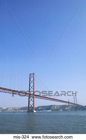The April 25th Bridge Lisbon Portugal View Large Photo Image Picture - The April 25th Bridge Lisbon Portugal. Fotosearch