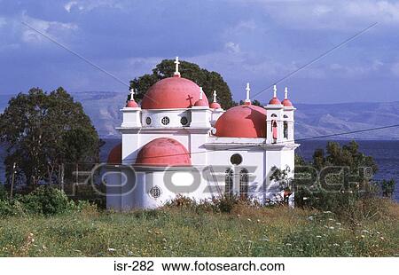 The Copernaum Greek Monastery Galilee Israel View Large Photo Image Stock Image - The Copernaum Greek Monastery Galilee Israel. Fotosearch
