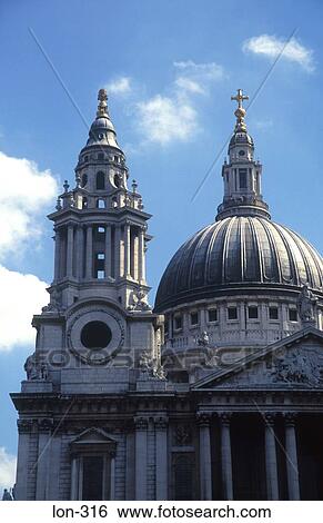 The Dome of St Paul’s Cathedral London UK View Large Photo Image Stock Photograph - The Dome of St Paul’s Cathedral London UK. Fotosearch