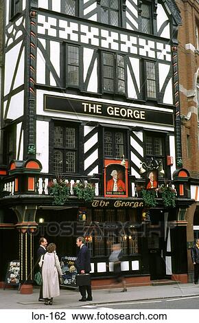 The George a Pub on Fleet Street London UK View Large Photo Image Stock Image - The George a Pub on Fleet Street London UK. Fotosearch