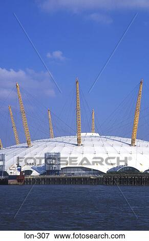 The Millennium Dome London UK View Large Photo Image Stock Photo - The Millennium Dome London UK. Fotosearch