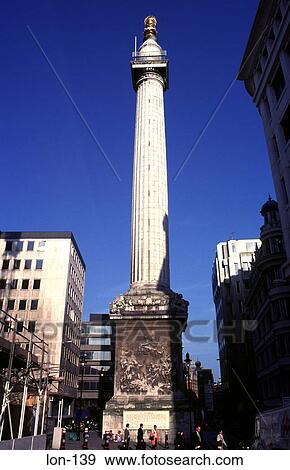 The Monument London UK View Large Photo Image Stock Photo - The Monument London UK. Fotosearch