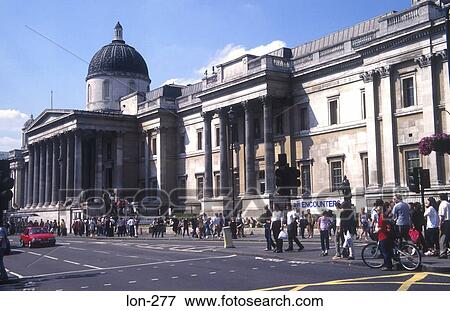 The National Gallery London UK View Large Photo Image Stock Photo - The National Gallery London UK. Fotosearch