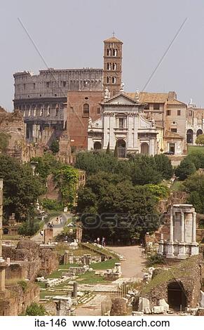 The Roman Forum Rome Italy View Large Photo Image Stock Photograph - The Roman Forum Rome Italy. Fotosearch