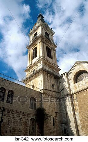 Tower of St Francis' Church Jerusalem Israel View Large Photo Image Stock Image - Tower of St Francis' Church Jerusalem Israel. Fotosearch