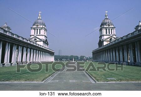 Two Colonnades Royal Naval College London UK View Large Photo Image Stock Image - Two Colonnades Royal Naval College London UK. Fotosearch