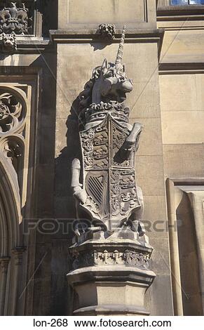 Unicorn Statue outside the Houses of Parliament London UK View Large Photo Image Stock Photo - Unicorn Statue outside the Houses of Parliament London UK. Fotosearch