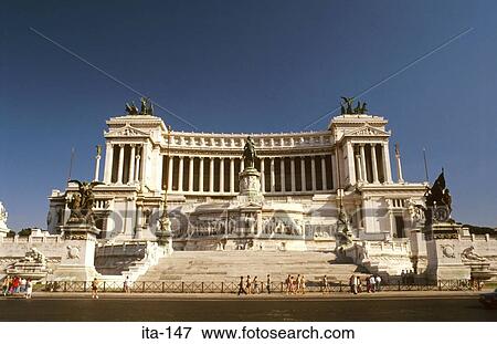 Victor Emanuelle II Monument Rome Italy View Large Photo Image Stock Photo - Victor Emanuelle II Monument Rome Italy. Fotosearch