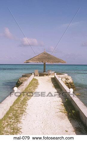 View along Jetty Lhohifushi Maldives View Large Photo Image Stock Photo - View along Jetty Lhohifushi Maldives. Fotosearch