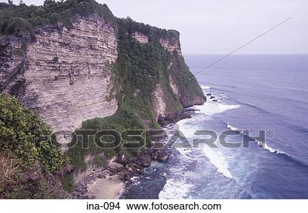 View of Cliffs Uluwatu Bali View Large Photo Image Picture - View of Cliffs Uluwatu Bali. Fotosearch