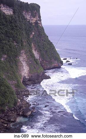 View of Cliffs Uluwatu Bali View Large Photo Image Stock Photo - View of Cliffs Uluwatu Bali. Fotosearch