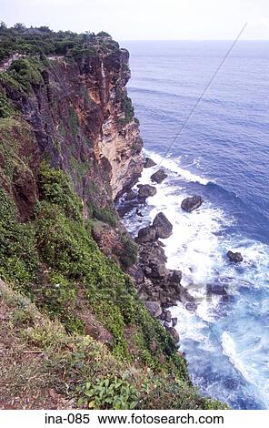 View of Cliffs Uluwatu Bali View Large Photo Image Stock Photography - View of Cliffs Uluwatu Bali. Fotosearch