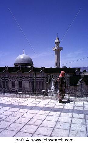 View of Mosque Dome and Minaret Aqaba Jordan View Large Photo Image Picture - View of Mosque Dome and Minaret Aqaba Jordan. Fotosearch