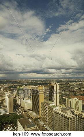 Stock Photo - View of Nairobi Kenya. Fotosearch