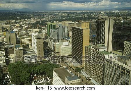 Stock Photography - View of Nairobi Kenya. Fotosearch