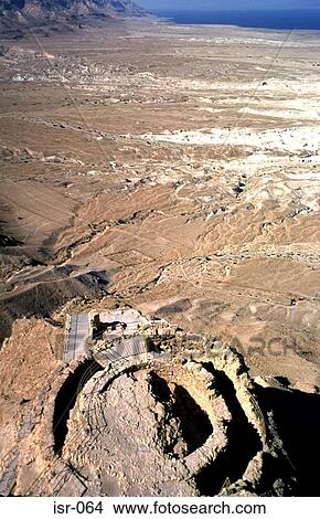View of Round Room and Desert From Masada Israel View Large Photo Image Picture - View of Round Room and Desert From Masada Israel. Fotosearch