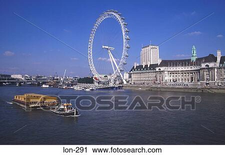 View of the Thames and the London Eye London UK View Large Photo Image Stock Image - View of the Thames and the London Eye London UK. Fotosearch