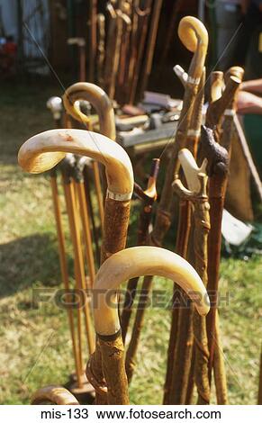 Walking Sticks in Craft Stall Wales UK View Large Photo Image Stock Image - Walking Sticks in Craft Stall Wales UK. Fotosearch