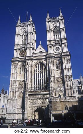 Stock Image - Western Towers Westminster Abbey London UK. Fotosearch