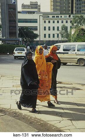 Stock Image - Women in Nairobi Kenya. Fotosearch