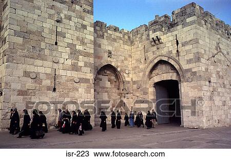 Women Walking through Jaffa Gate Jerusalem Israel View Large Photo Image Stock Image - Women Walking through Jaffa Gate Jerusalem Israel. Fotosearch