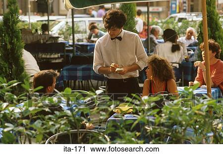 Young Waiter taking Order Italy View Large Photo Image Stock Image - Young Waiter taking Order Italy. Fotosearch