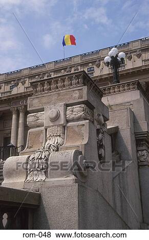 Stock Photo - Abstract View of the Cercul Militar National Bucharest Romania. Fotosearch