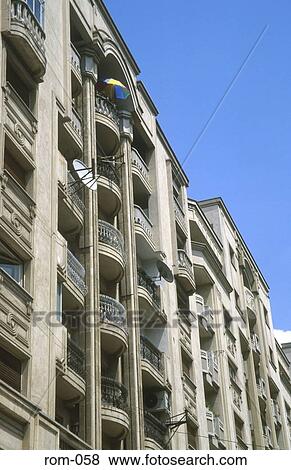 Apartment Block on Bulevardul Unirii Bucharest Romania View Large Photo Image Stock Photo - Apartment Block on Bulevardul Unirii Bucharest Romania. Fotosearch