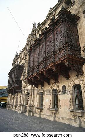 Archbishop's Palace Lima Peru View Large Photo Image Stock Photo - Archbishop's Palace Lima Peru. Fotosearch
