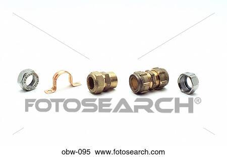 Assorted Brass Pipe Compression Fittings View Large Photo Image Stock Photography - Assorted Brass Pipe Compression Fittings. Fotosearch