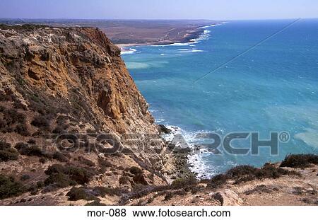 Atlantic Coast Cliffs Morocco View Large Photo Image Stock Photo - Atlantic Coast Cliffs Morocco. Fotosearch