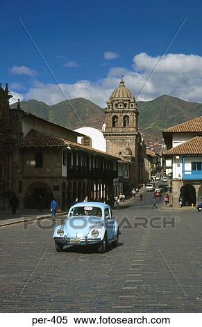 Beetle Car in the Plaza de Amas Cuzco Peru View Large Photo Image Stock Photography - Beetle Car in the Plaza de Amas Cuzco Peru. Fotosearch