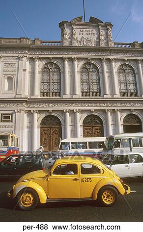 Beetle Car outside the Museo de Arte Lima Peru View Large Photo Image Stock Photo - Beetle Car outside the Museo de Arte Lima Peru. Fotosearch