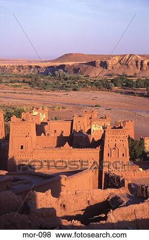 Berber Walled Village Ait Benhaddou Morocco View Large Photo Image Stock Photo - Berber Walled Village Ait Benhaddou Morocco. Fotosearch