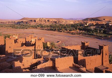 Berber Walled Village Morocco View Large Photo Image Stock Photo - Berber Walled Village Morocco. Fotosearch