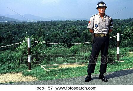 Border Guard Korea View Large Photo Image Stock Photo - Border Guard Korea. Fotosearch