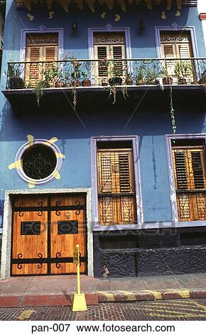 Brightly Painted House San Felipe Panama City Panama View Large Photo Image Stock Photo - Brightly Painted House San Felipe Panama City Panama. Fotosearch