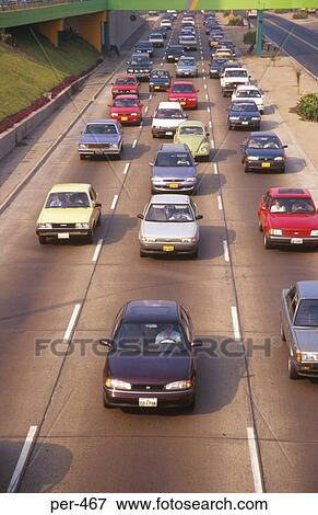 Stock Photo - Busy Road Lima Peru. Fotosearch